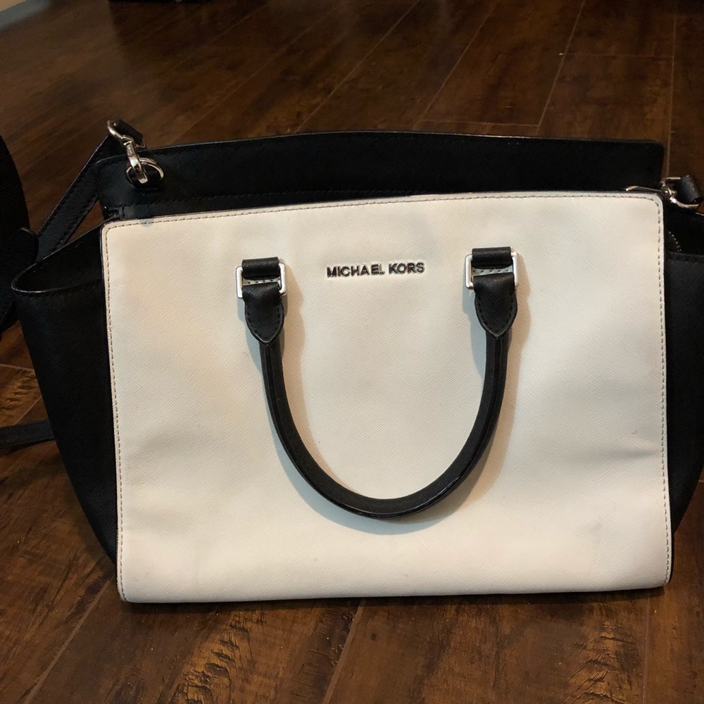 Michael Kors Selma Color White Block bag